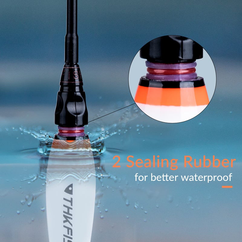 THKFISH عوامات وصناديق صيد الأسماك LED من كوالي كوالي للصيد الليلي - 3 قطع، 1/4 أونصة - Image 3